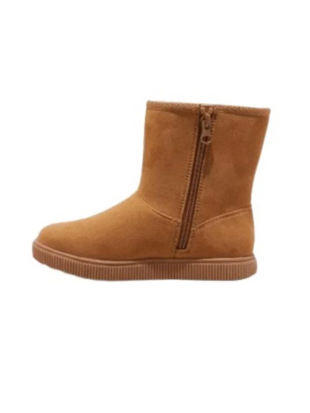 NWT Cat & Jack Holland Zipper Shearling Style Boots (Big Girls)
